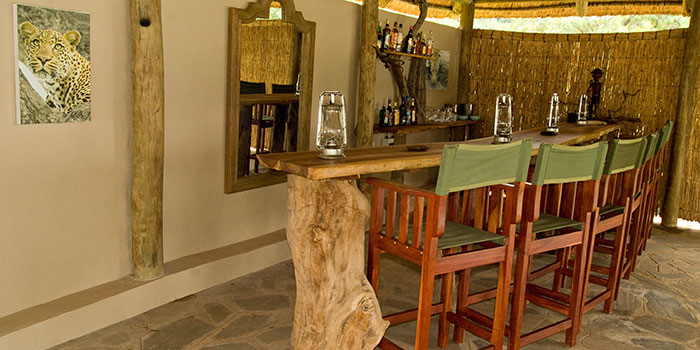 Leopard Lodge Bar area to quench your thirst